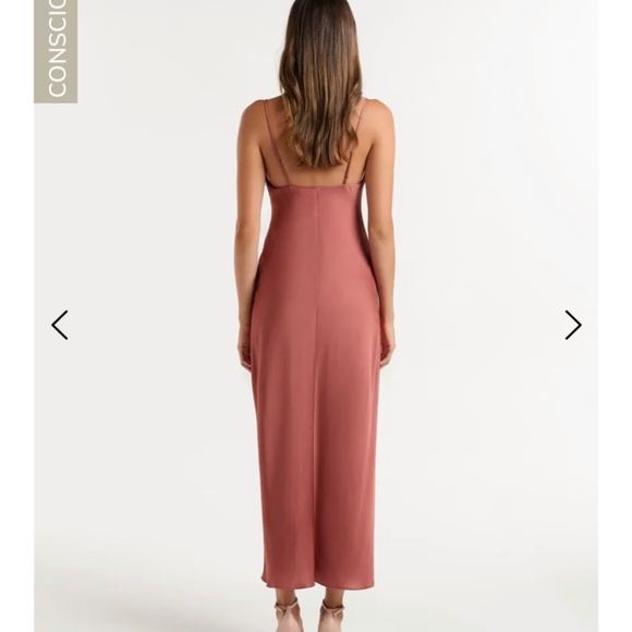 Ever New  satin cowl neck midi dress - Picture 2 of 5